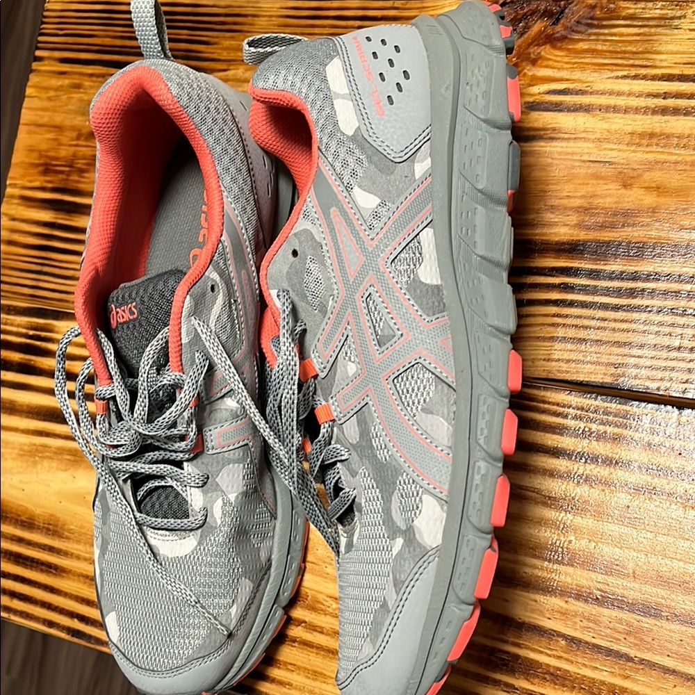 Asics Gray and Pink Athletic Sneakers - Picture 9 of 9